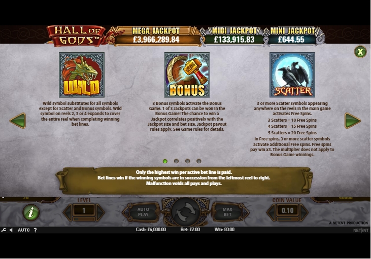 hall of gods bonus features